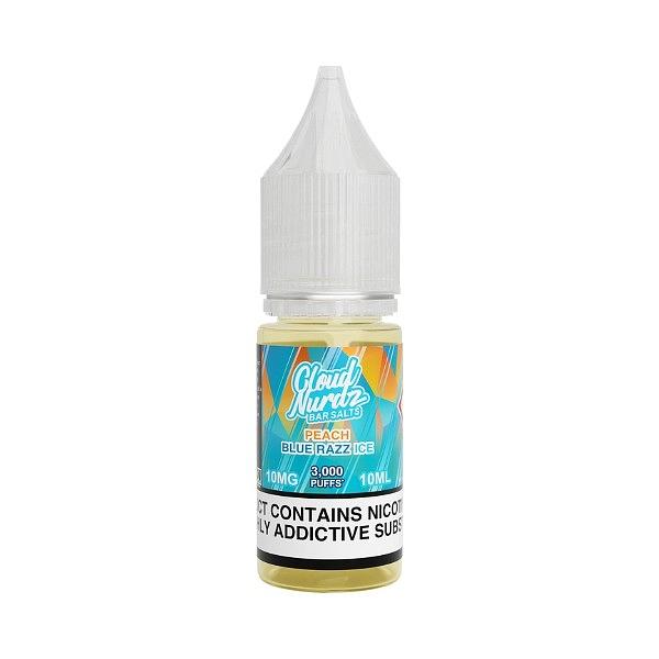 Cloud Nurdz - Ice Peach Blue Razz 10ml (Nic Salt) 10MG 10ml