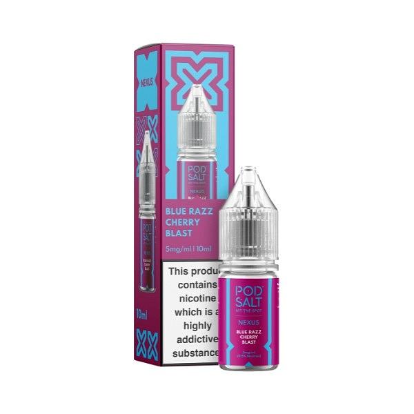 Pod Salt Nexus - Blue Razz Cherry Blast 10ml (Nic Salt) 5MG 10ml