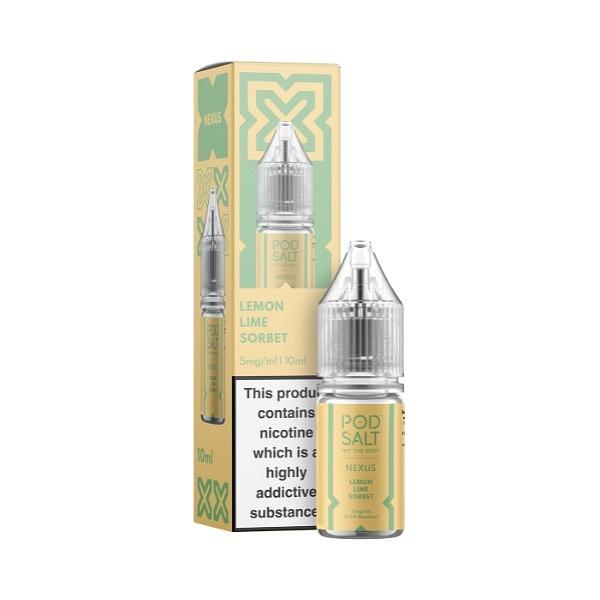 Pod Salt Nexus - Lemon Lime Sorbet 10ml (Nic Salt) 5MG 10ml