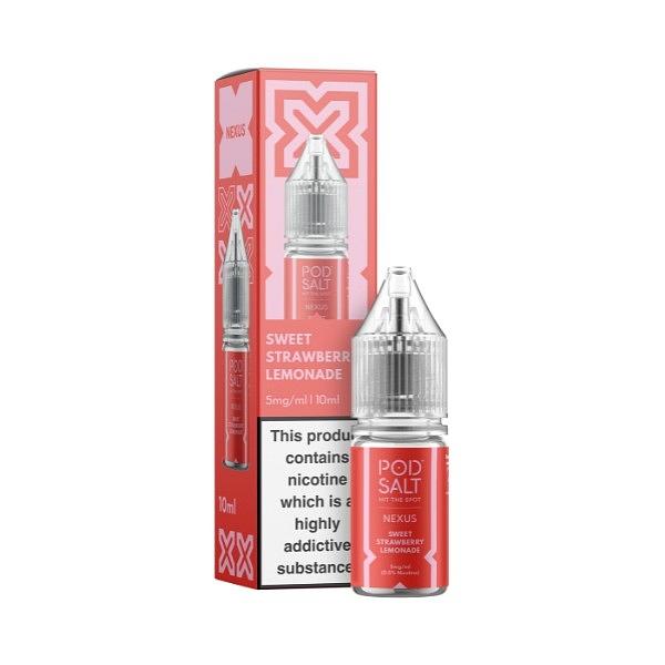 Pod Salt Nexus - Sweet Strawberry Lemonade 10ml (Nic Salt) 5MG 10ml