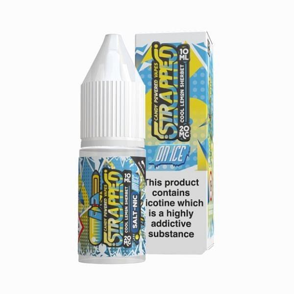 Strapped Salts On Ice - Cool Lemon Sherbet 10ml (Nic Salt)