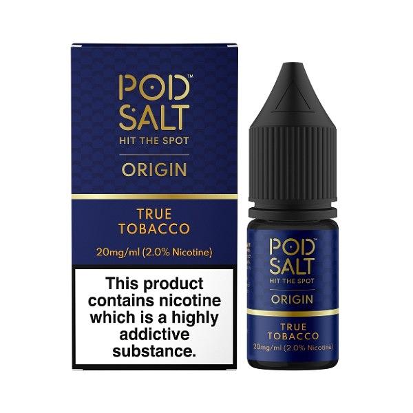 Pod Salt Origin - True Tobacco 10ml (Nic Salt) 11MG 10ml