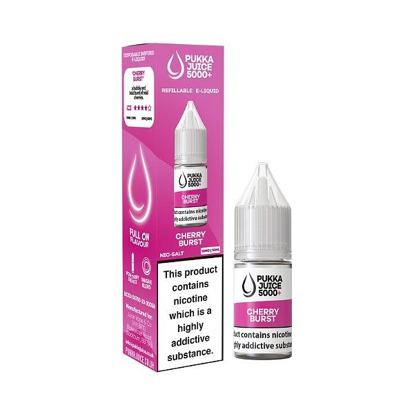 Pukka Juice 5000+ - Cherry Burst 10ml (Nic Salt)