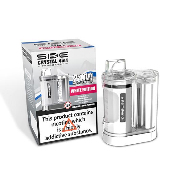 SKE CRYSTAL 4in1 2400 Pre Filled Pod Kit - [White Edition 20mg]