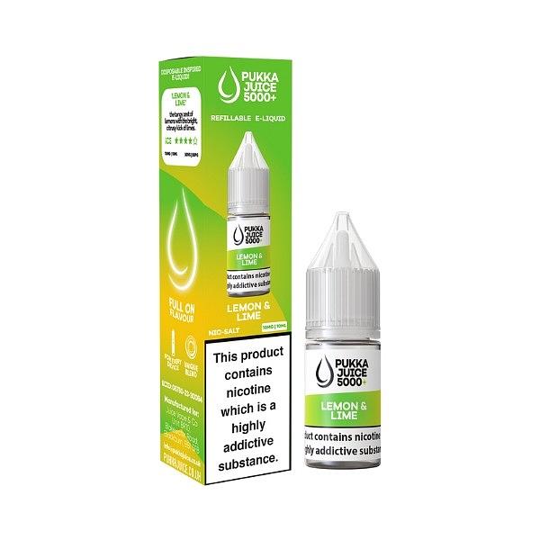 Pukka Juice 5000+ - Lemon & Lime 10ml (Nic Salt)