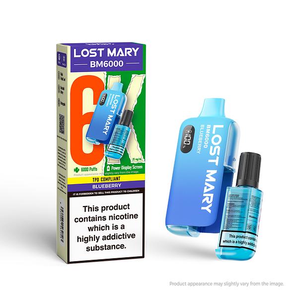 Lost Mary BM6000 Rechargeable Pod - Blueberry [20MG]