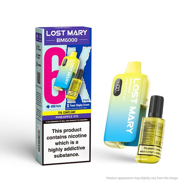 Lost Mary BM6000 Rechargeable Pod - Pineapple Ice [20MG]