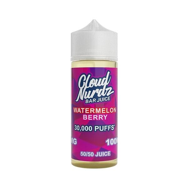 Cloud Nurdz - Watermelon Berry 100ml (Shortfill) 0MG 100ml