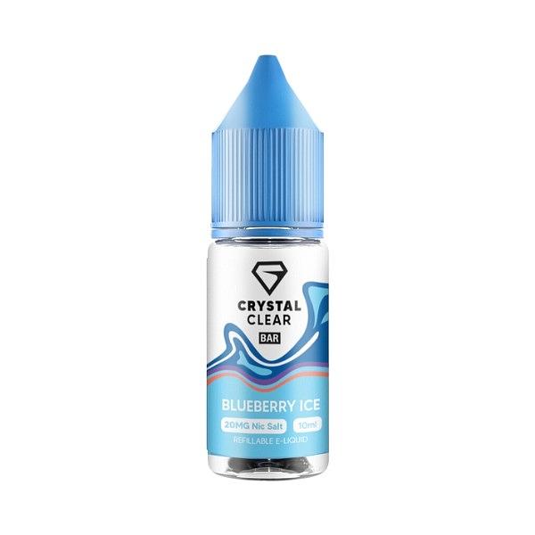 Crystal Clear Bar Salt - Blueberry Ice 10ml (Nic Salt) 20MG 10ml