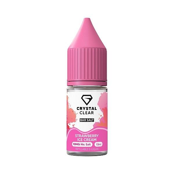 Crystal Clear Bar Salt - Strawberry Ice Cream 10ml (Nic Salt)