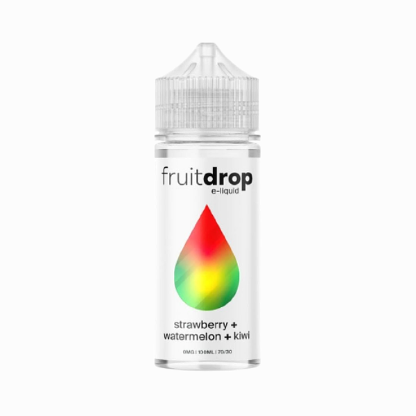 Fruit Drop E-liquid - Strawberry + Watermelon + Kiwi 100ml (Shortfill)