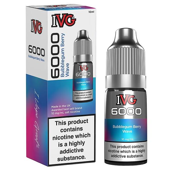 IVG 6000 - Nic Salt - Bubblegum Berry Wave